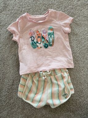 Roxy Girls' Pink Surf Graphic Set